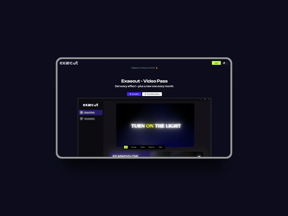 Exaecut: High-Performance Video Effects Built Like Game Engines