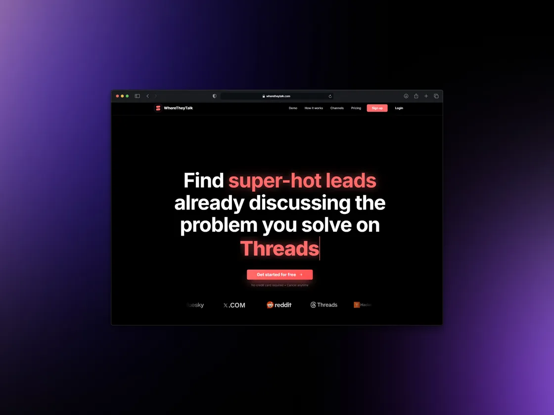 WhereTheyTalk: Finding the Conversations That Lead to Your First Customers