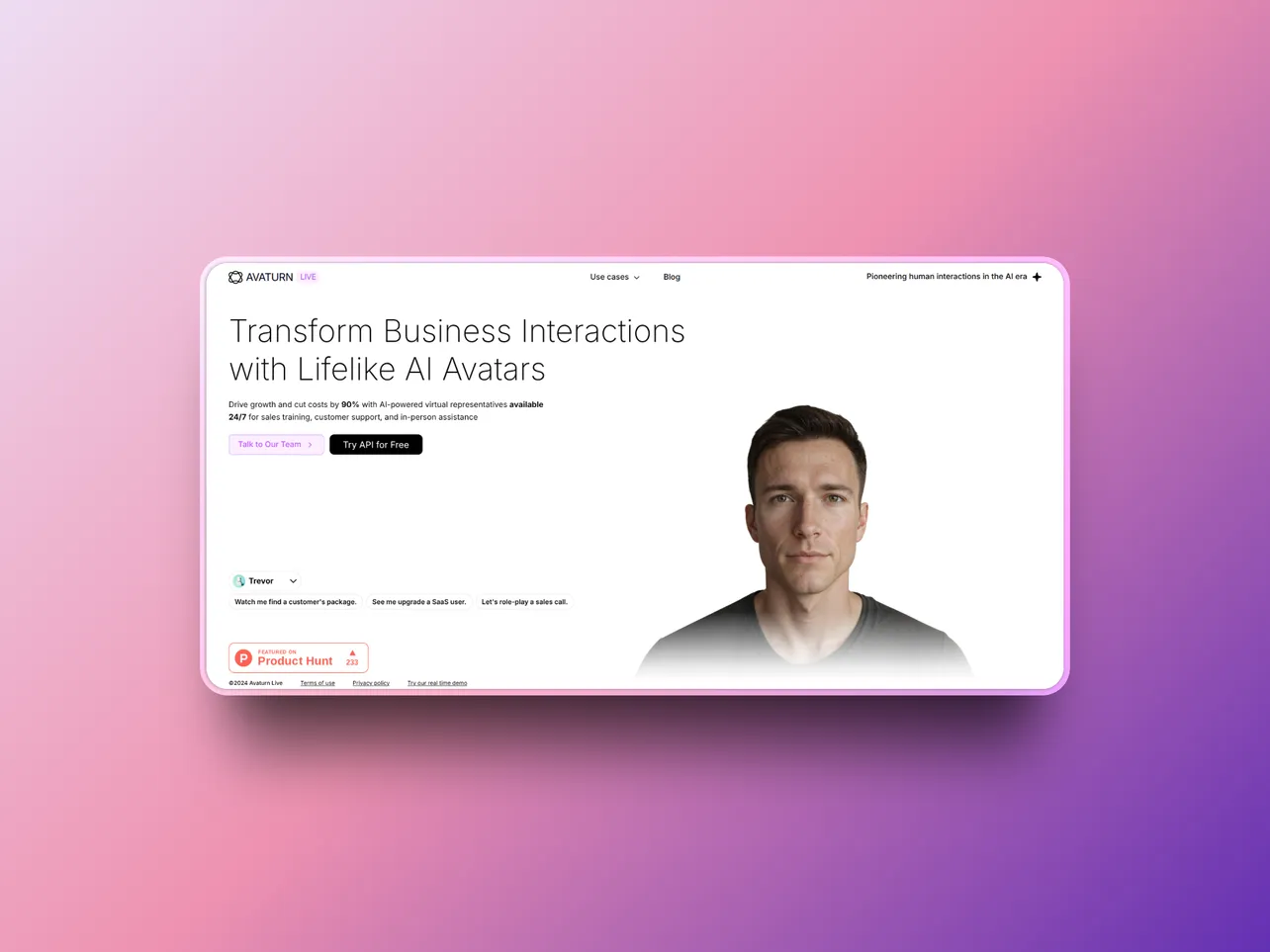 Meet Trevor: The AI Avatar That's Changing Business Interactions